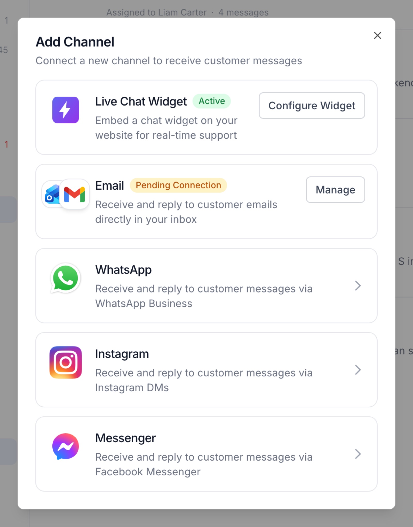 Connect your channels