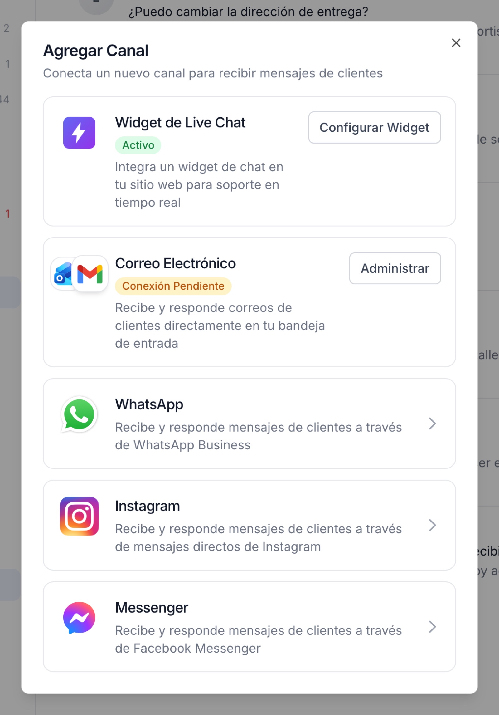 Conectás tus canales
